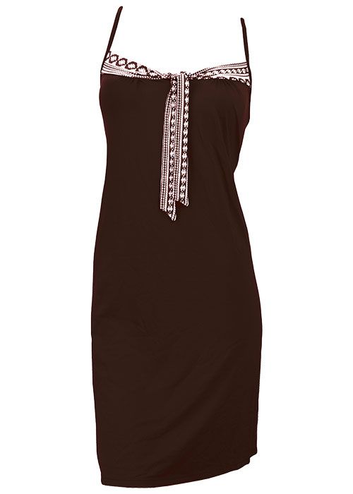 Melie & Madeleine Brown/White Virginia Beach Dress