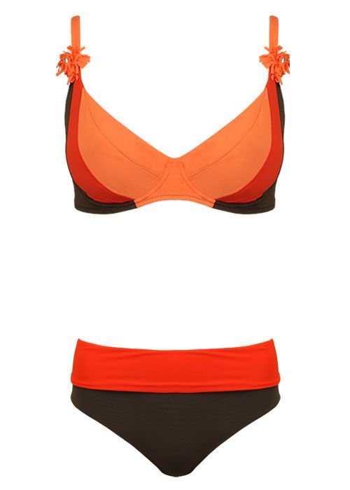 Melie & Madeleine Mafalda Bikini Brown/Red