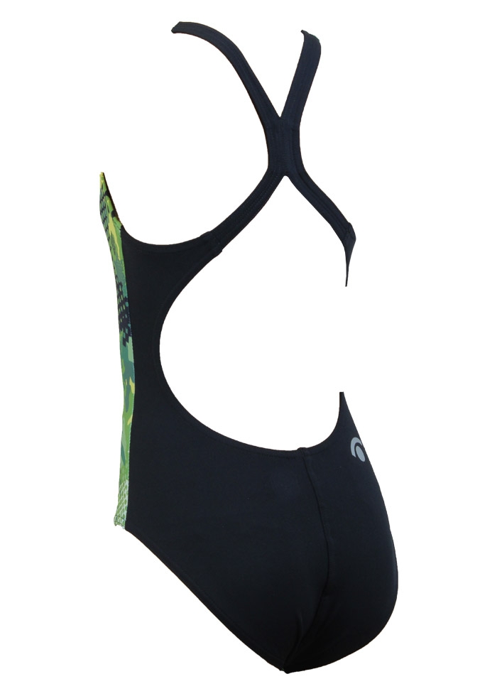 Jaked Girls Teknocamou One-Piece Swimsuit - Military Green