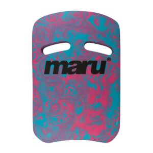 Maru Swirl Two Grip Kickboard - Blue / Pink