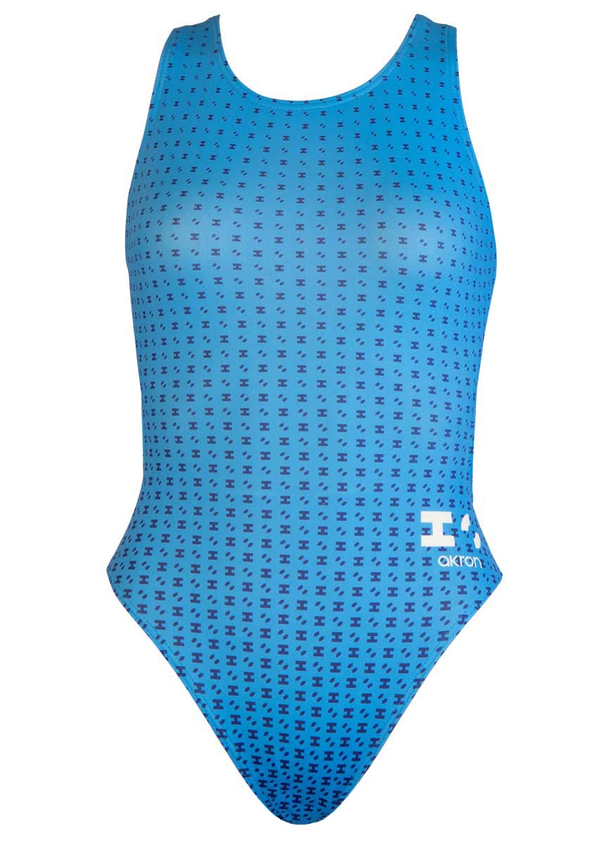 Akron Girls Babbitt 4 Colours Swimsuit - Sky blue / Yellow-254444