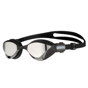 Arena Cobra Tri Swipe Mirrored Goggles - Silver / Black-0