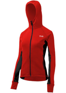 TYR Women's Alliance Victory Warm Up Jacket -  Red/Black