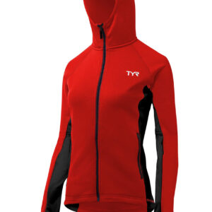 TYR Women's Alliance Victory Warm Up Jacket - Red/Black-0