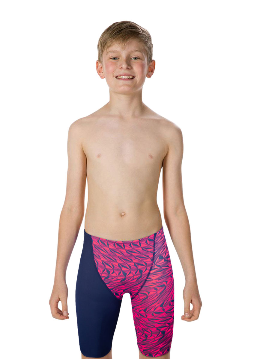 Speedo Junior Boy's Fastskin Endurance+ Highwaist Jammer - Navy / Refracwave