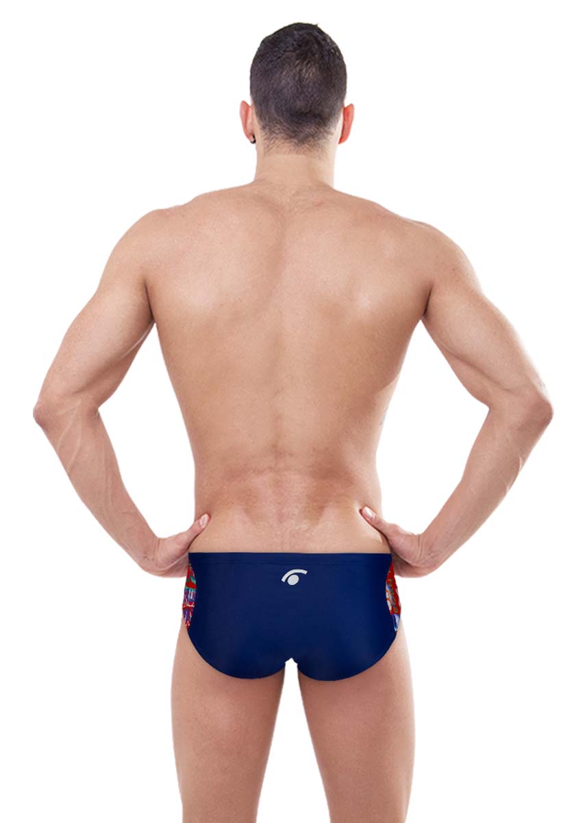 Jaked Men's Manga Briefs - Red / Navy