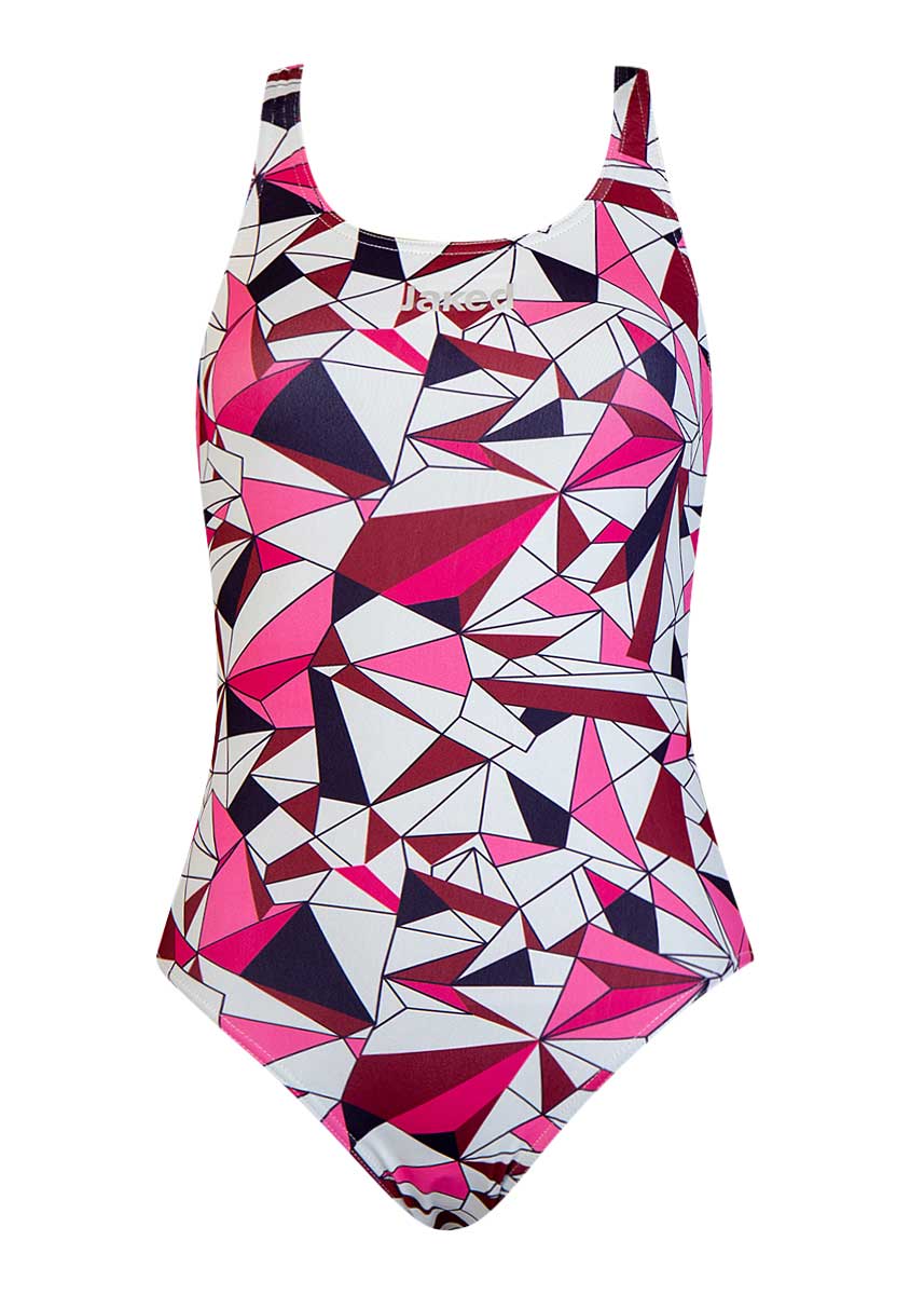 Jaked Women's Diamonds One Piece Swimsuit - Pink-530033