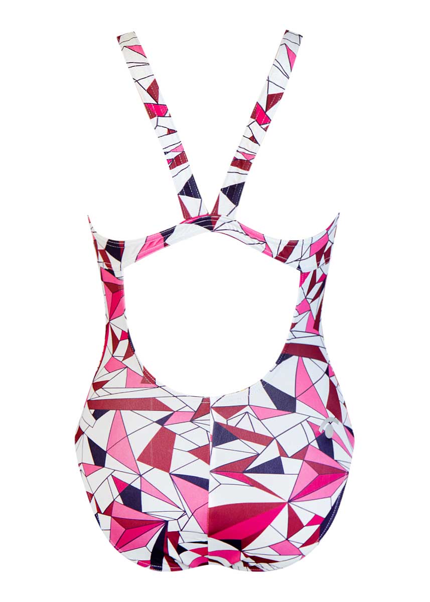 Jaked Women's Diamonds One Piece Swimsuit - Pink-530034