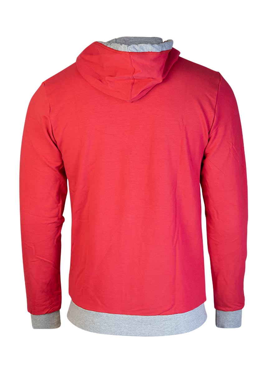 Akron Tampa Tracksuit Top - Red / Grey-brand