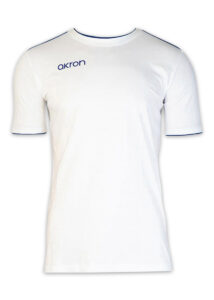 Akron New Orleans Cotton T-shirt - White / Navy Blue