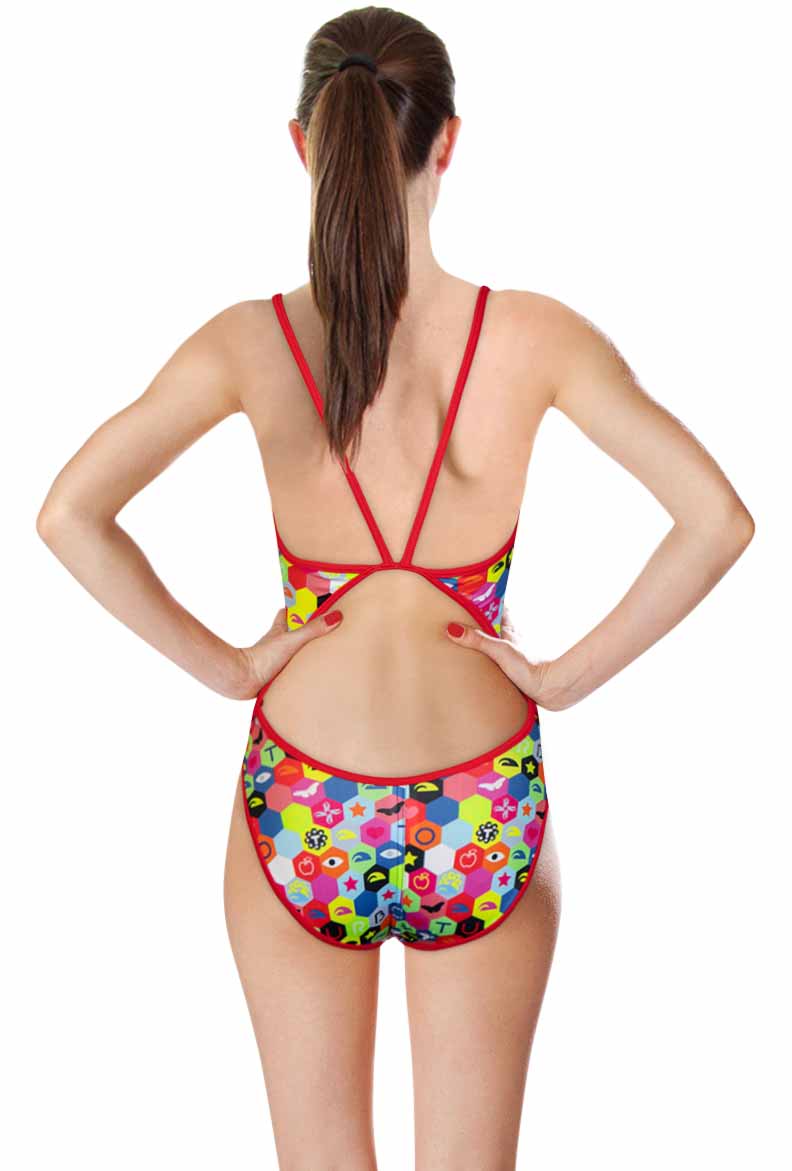 Turbo Hexa Flour Swimsuit - Multicoloured-brand