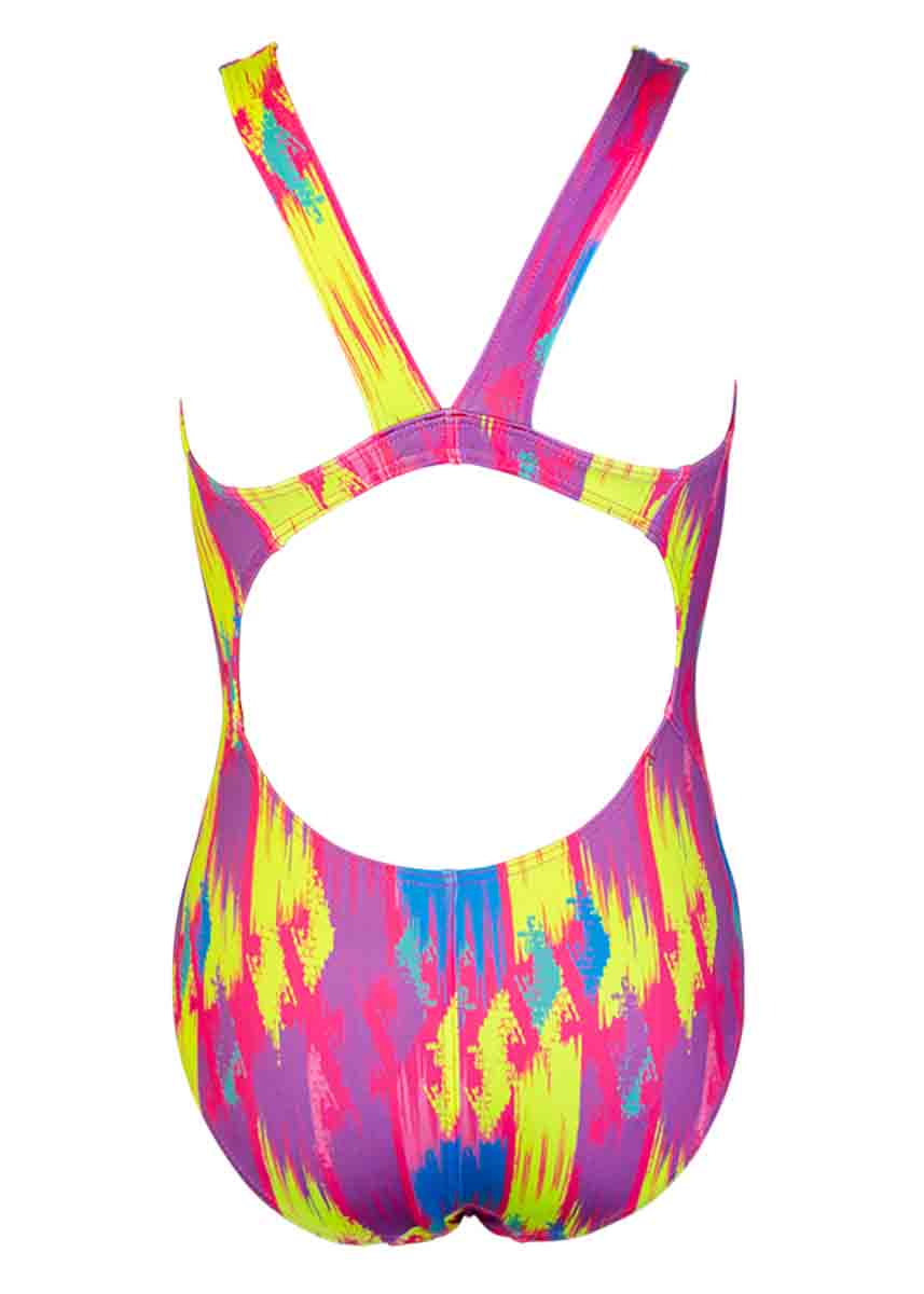 Turbo Girl's Mesh Colour Swimsuit - Pink-532285