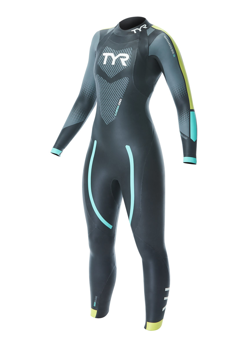 TYR Women's Category 2 Wetsuit - Black/Blue