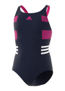 Adidas Girls INFINITEX Swimsuit - Black / Red