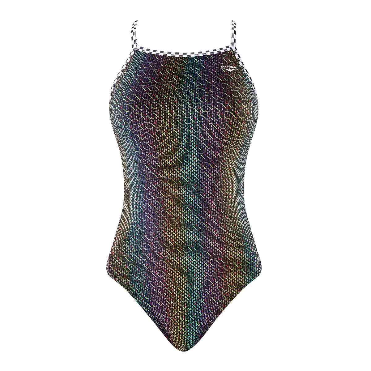The Finals Girl's Glitz and Glam Foil Swimsuit - Multi-538715