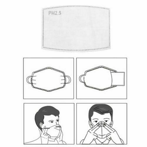 5 pack of Activated Carbon Breathing Filters-540620