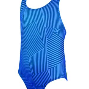 Finis Girl's Maze Bladeback Swimsuit - Blue-0