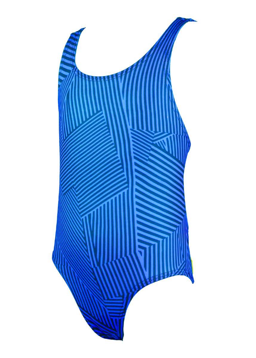 Finis Girl's Maze Bladeback Swimsuit - Blue-0