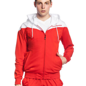 Mad Wave Pro Track Jacket - White / Red-0