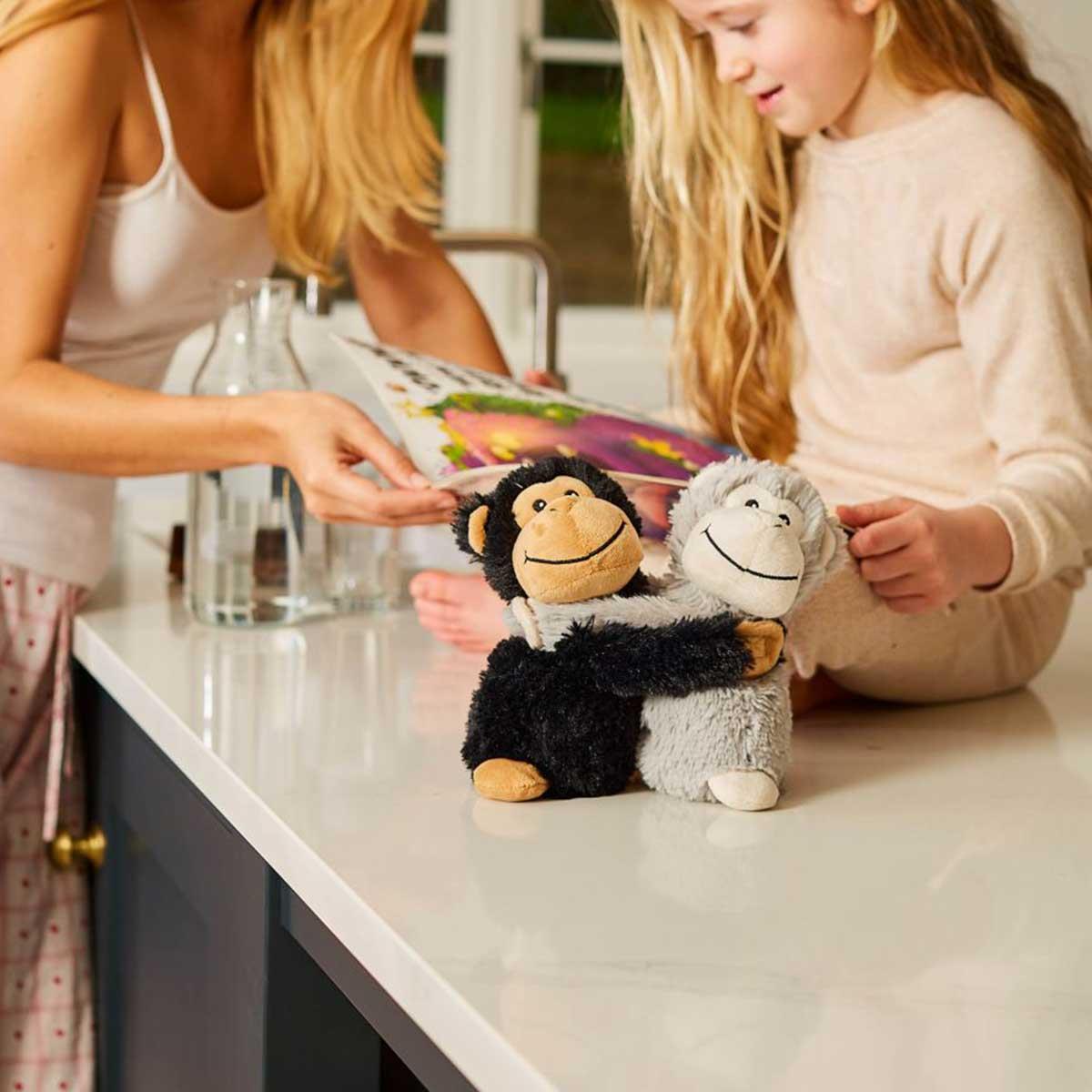 Warmies Warm Hugs Monkeys Microwaveable Soft Toy - 23 cm-543579