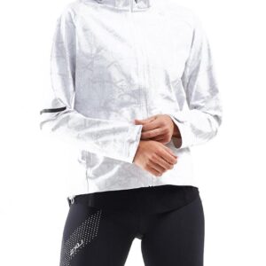 2XU Women's Ghost Jacket - Butterfly Effect White-0