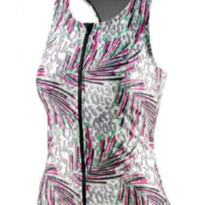 Beco Regular Fit BEsuit Tankini Swimsuit Top C-Cup - White / Red-0