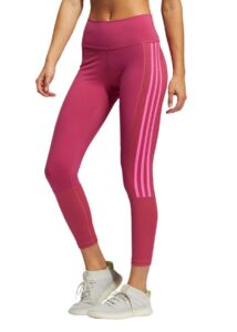 Adidas Believe This 2.0 3 Stripe Rib 7/8 Tight - Pink / Screaming Pink