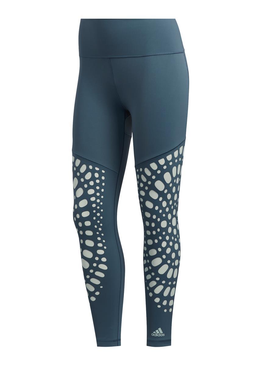 Adidas Womens Believe This 2.0 Power 7/8 Leggings - Legacy Blue / Green Tint-546598