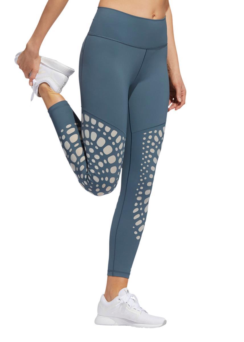 Adidas Womens Believe This 2.0 Power 7/8 Leggings - Legacy Blue / Green Tint-546605