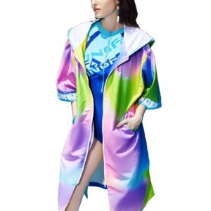 Yingfa Y03 Swim Parka - Pink/ Blue/ Green-0