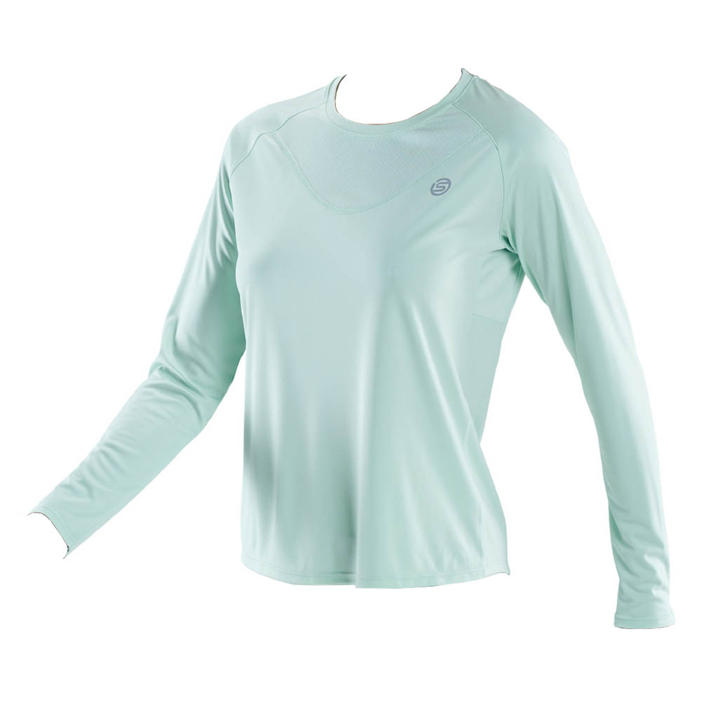 SKINS Series-3 Activewear Womens Long Sleeve Top - Opal-548104