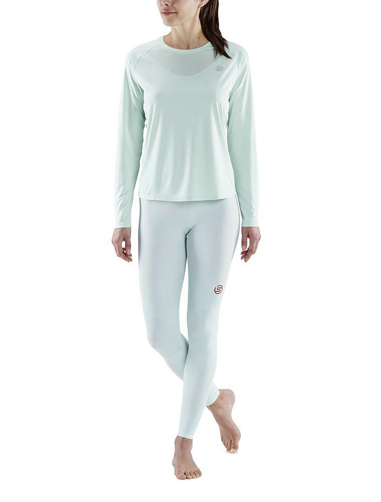 SKINS Series-3 Activewear Womens Long Sleeve Top - Opal-548009