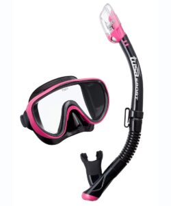 TUSA Serene Combo Snorkelling Set - Black/ Hot Pink