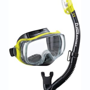 TUSA Imprex 3D Combo Snorkelling Set - Black/ Flash Yellow-0