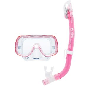 TUSA Mini-Kleio Junior Combo Snorkelling Set - Clear Pink-0