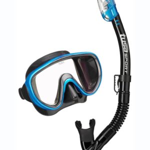 TUSA Serene Combo Snorkelling Set - Black/ Fishtail Blue-0