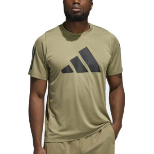 Adidas Men's 3 Bar T-Shirt - Green
