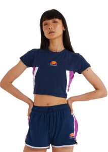 Ellesse Women's Mathia Crop T-Shirt - Navy