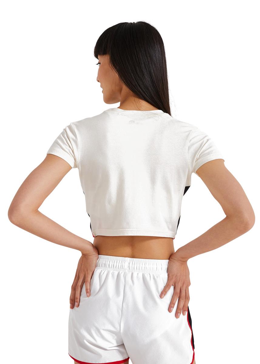 Ellesse Women's Mathia Crop T-Shirt - Off White-brand