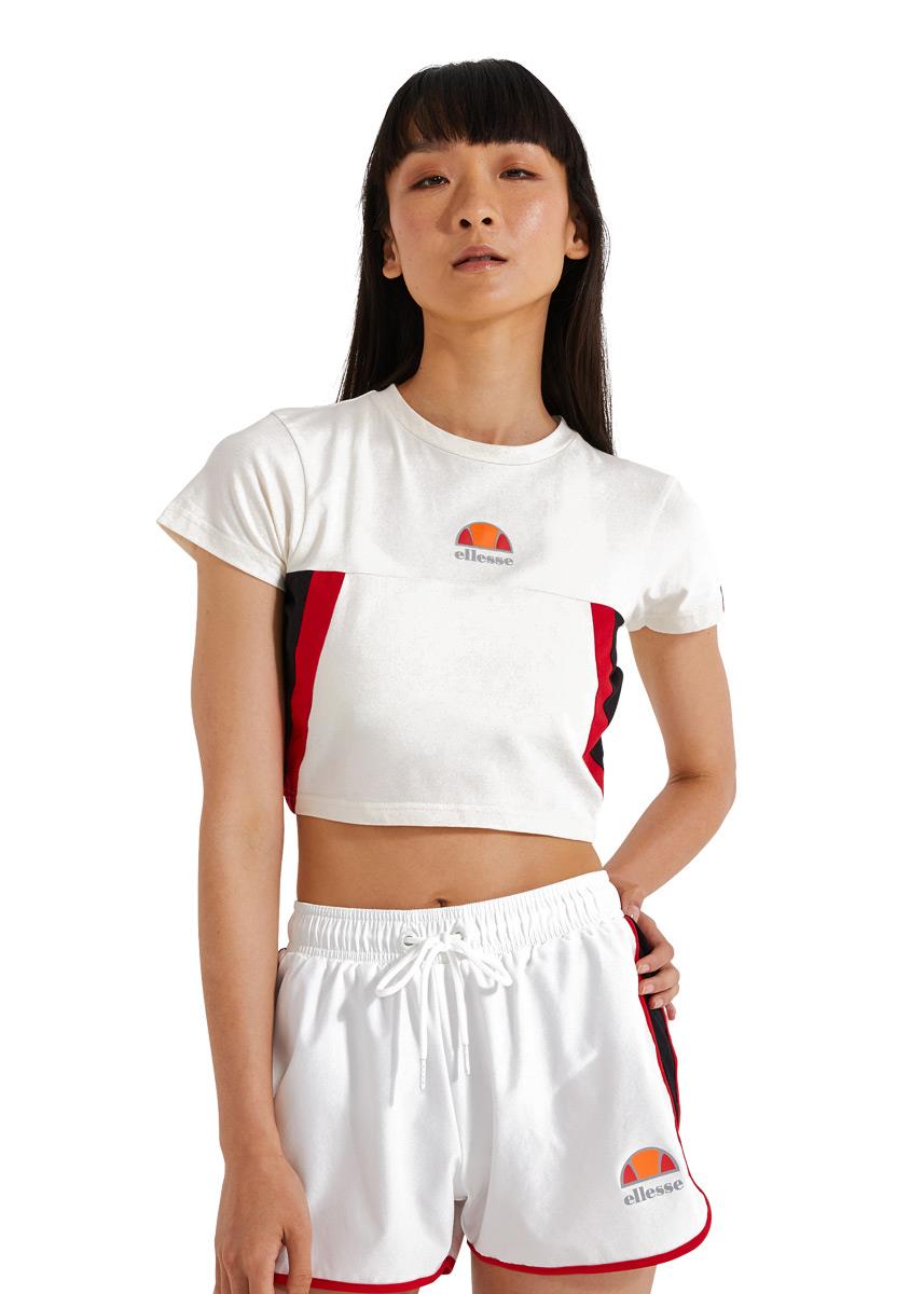Ellesse Women's Mathia Crop T-Shirt - Off White-0