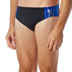 TYR Phoenix Splice Racer Briefs - Black/ Blue