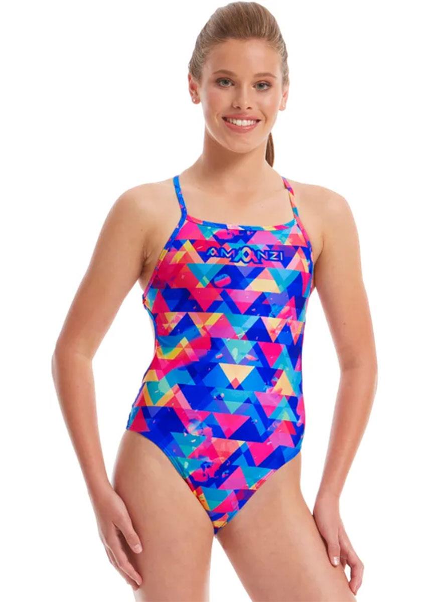 Amanzi Women's Spectrum Tie Back Swimsuit-556749