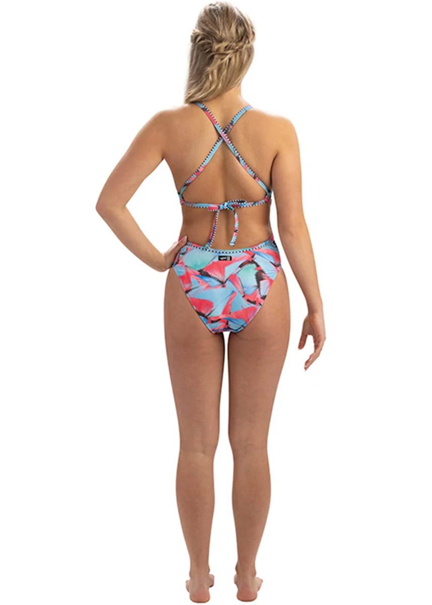 Uglies Revibe Fancy Print Tie Back Swimsuit