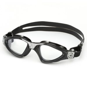 Aquasphere Kayenne Clear Lens Goggles - Black/ Silver