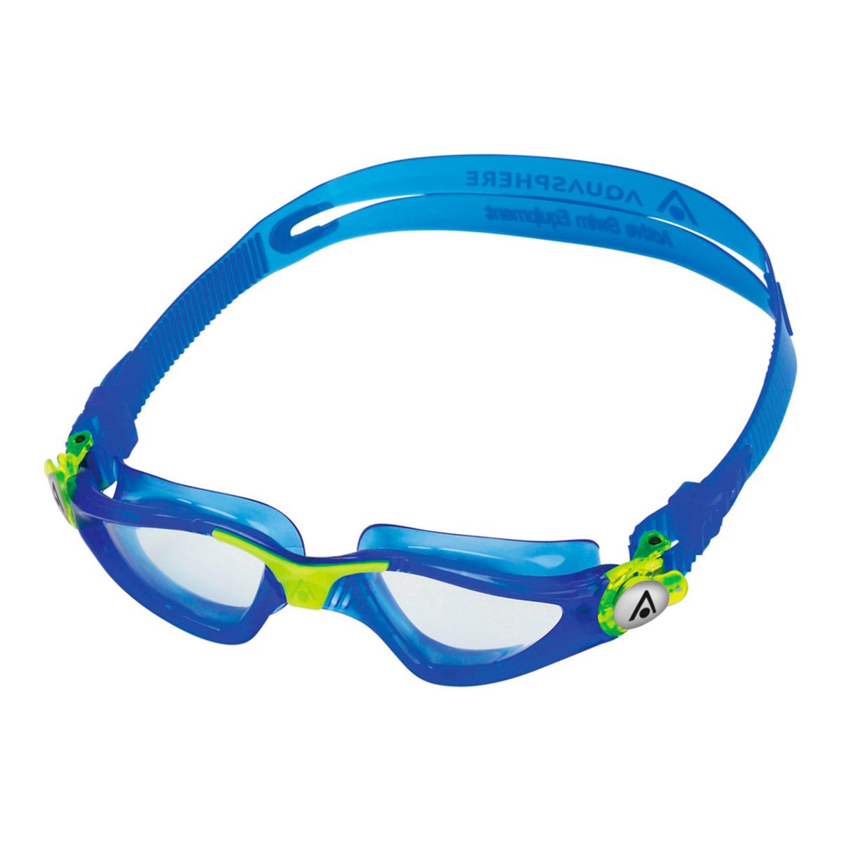 Aquasphere Kayenne Junior Clear Lens Goggles - Blue/ Yellow-0