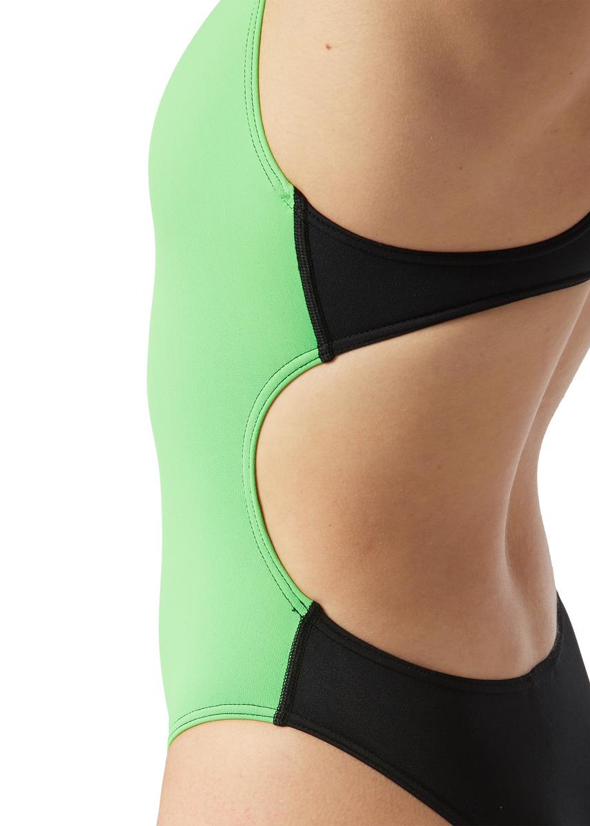 Akron Women's Babbitt Evo Swimsuit - Green/Black-566564