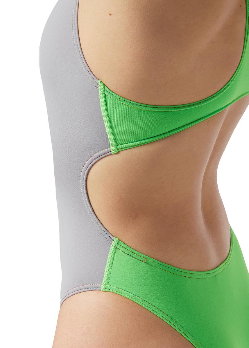 Akron Women's Babbitt Evo Swimsuit - Mint Green/Grey-566565