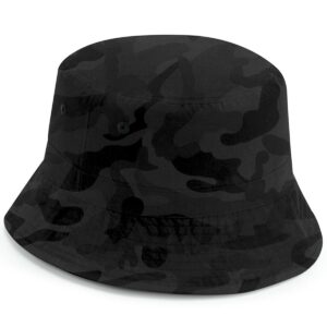 Beechfield Recycled Polyester Bucket Hat - Mightnight Camo-0