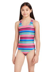 Zoggs Girls Toucan Tropics Rowleeback Swimsuit