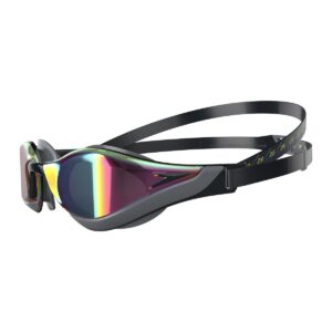 Speedo Fastskin Pure Focus Mirrored Goggles - Black/ Cool Grey/ Ruby-0